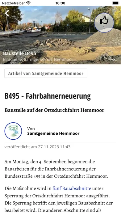 Capturas de tela do Samtgemeinde Hemmoor
