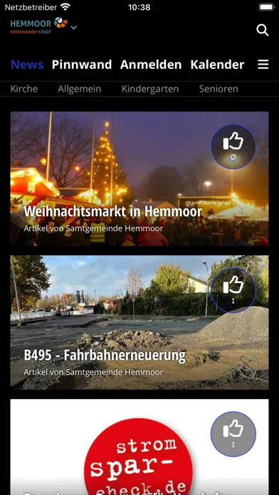Capturas de tela do Samtgemeinde Hemmoor