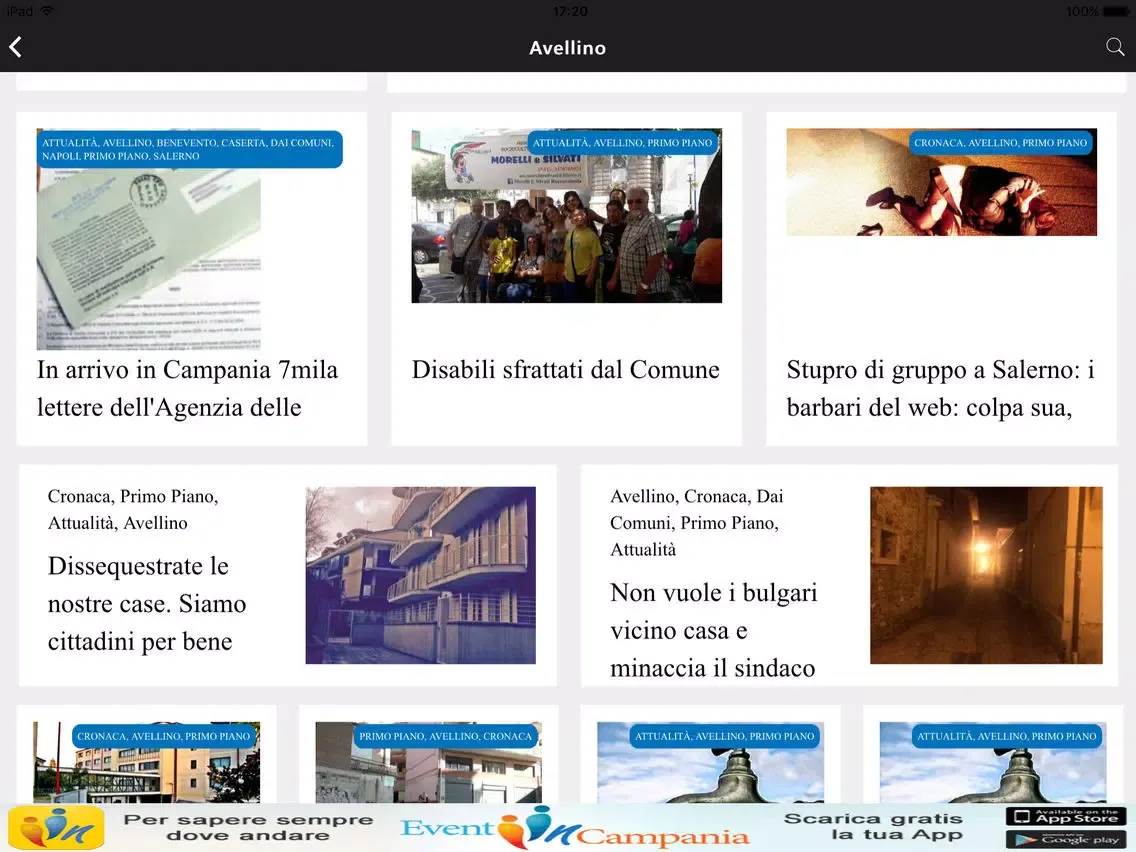 Ottopagine News Tablet iPad  سکرین شاٹس