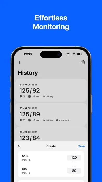 Screenshot di Blood Pressure.Tracker Monitor