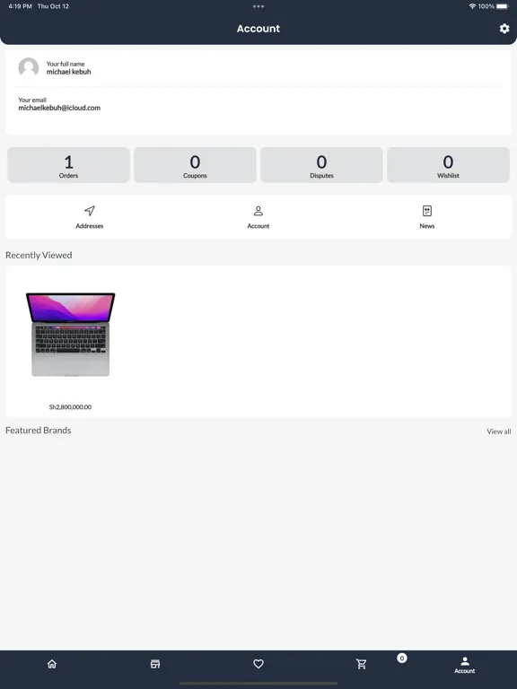 Ảnh chụp màn hình của Papakat - Buy and Sell Online iPad 