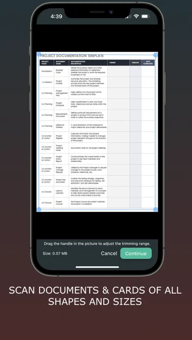 Tangkapan layar PaperScan - Doc Scanner.