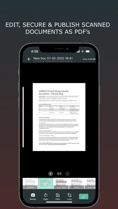 Tangkapan layar PaperScan - Doc Scanner.