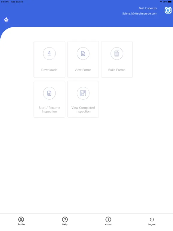 Capturas de pantalla de Paperless Inspectors iPad 