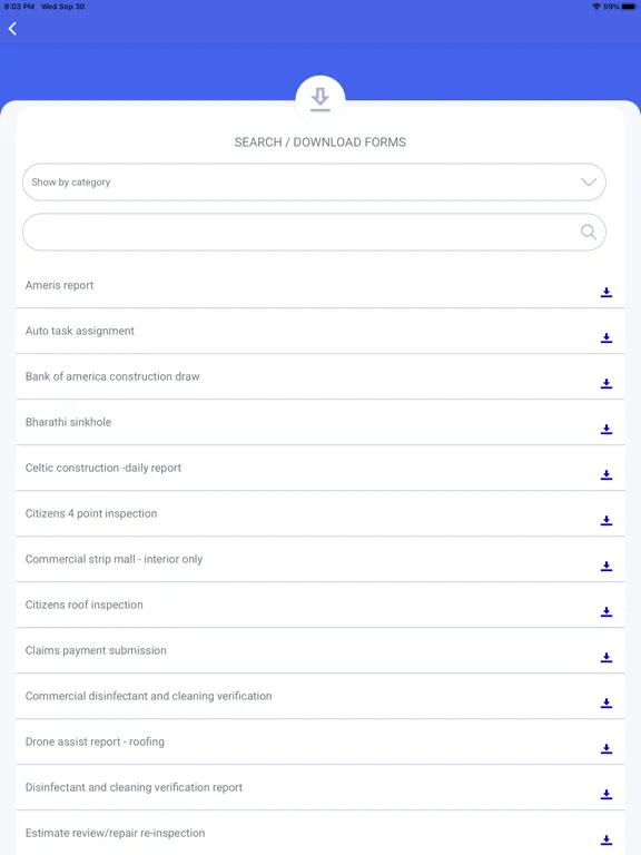 Capturas de pantalla de Paperless Inspectors iPad 