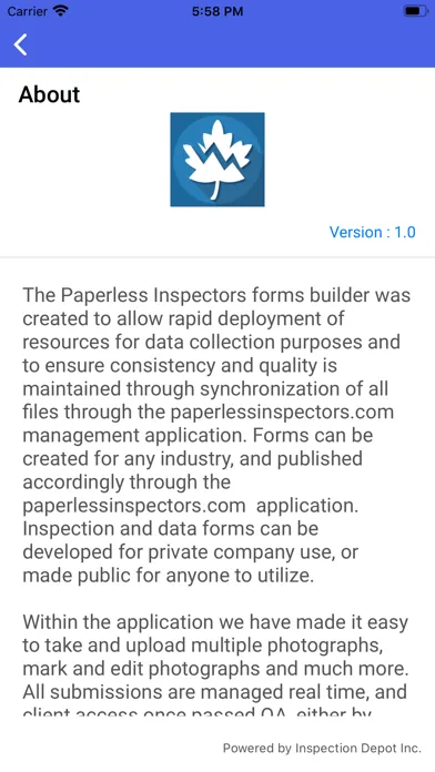 Capturas de pantalla de Paperless Inspectors