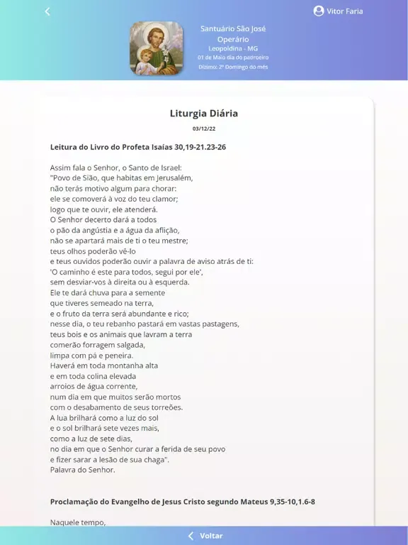 Santuário São José iPad  Screenshots