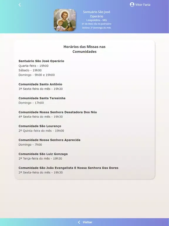Santuário São José iPad  Screenshots