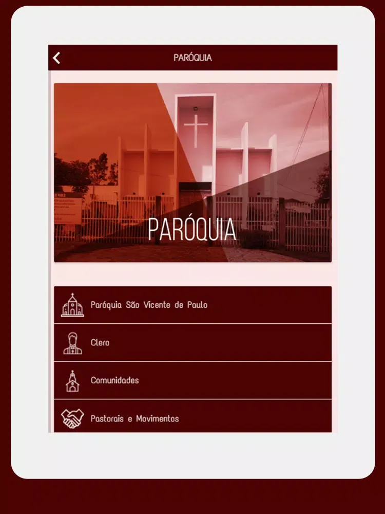 Paróquia São Vicente de Paulo iPad 应用截图