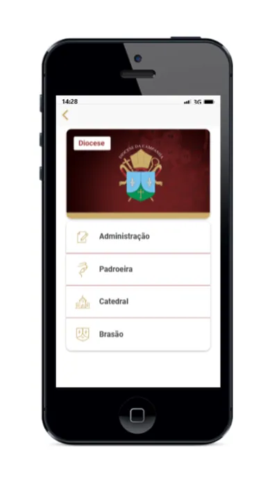 Ảnh chụp màn hình của Diocese da Campanha - MG