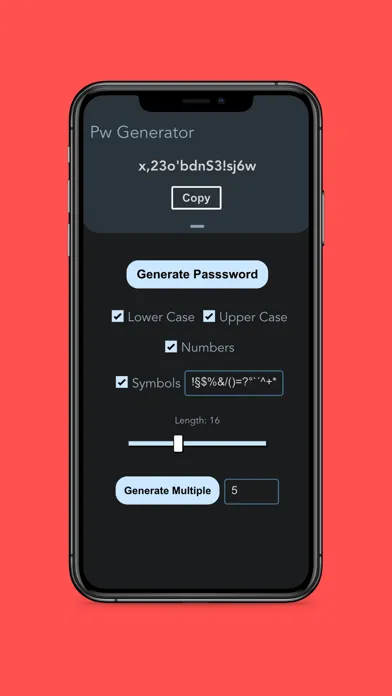 Passwords Generator应用截图