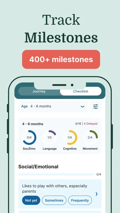 Zrzuty ekranu Baby Milestones & Development