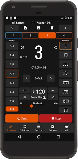 Screenshot di Stage Metronome with Setlist