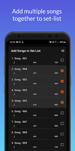 Stage Metronome with Setlist Screenshots