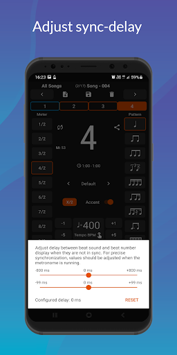 Stage Metronome with Setlist Screenshots