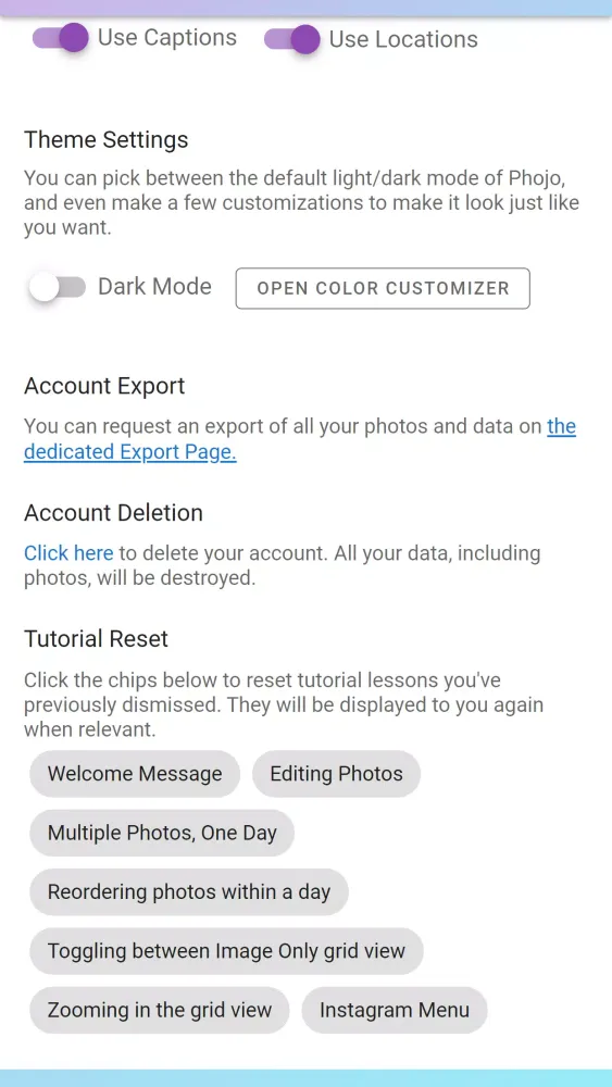 Screenshot di Phojo