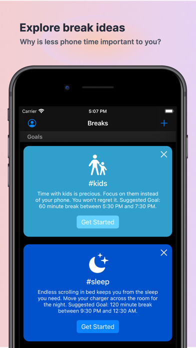 ภาพหน้าจอของ Phone Break: Less Screen Time