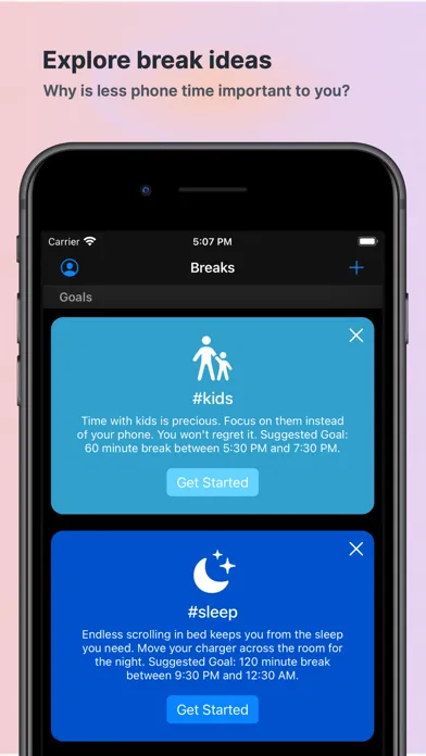 ภาพหน้าจอของ Phone Break: Less Screen Time