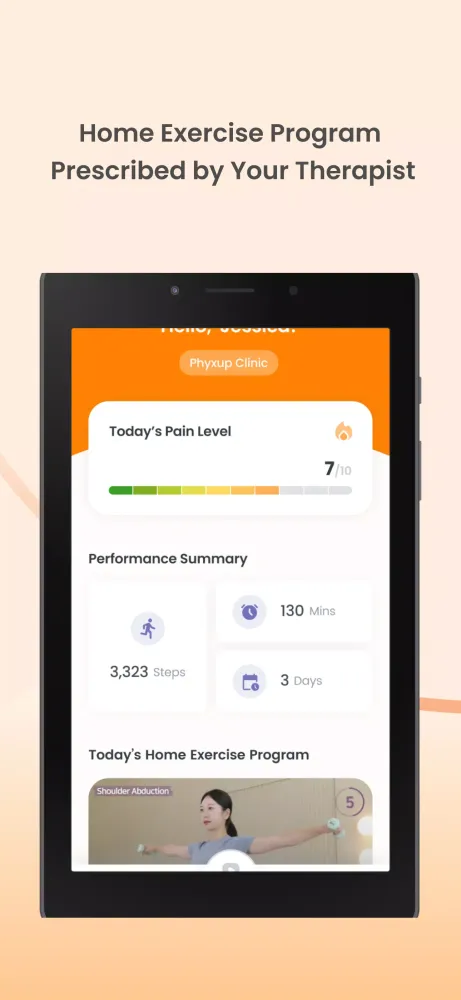Capturas de tela do PhyxUp Health