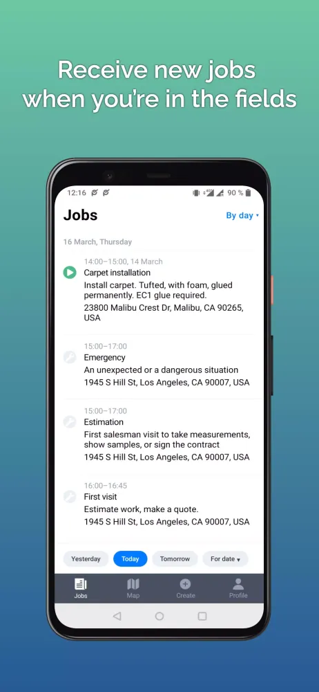 Planado FSM Screenshots