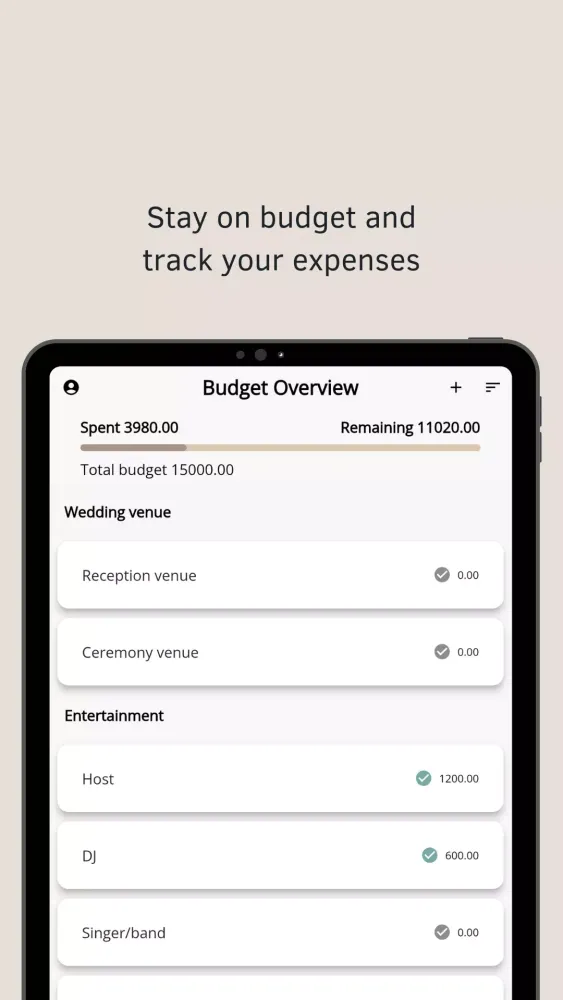 Tangkapan layar Wedding Planner by PlanWed