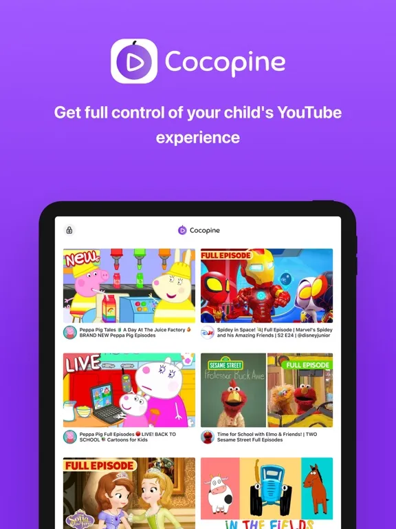 Cocopine - Educational Videos iPad  স্ক্রিনশট