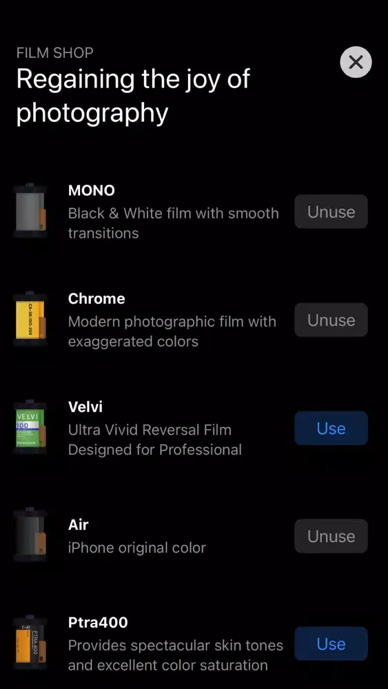 Pocket Camera with Analog Film应用截图