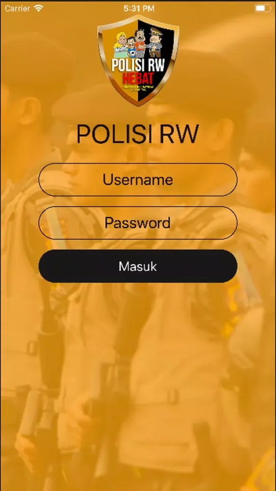 Capturas de tela do Polisi RW