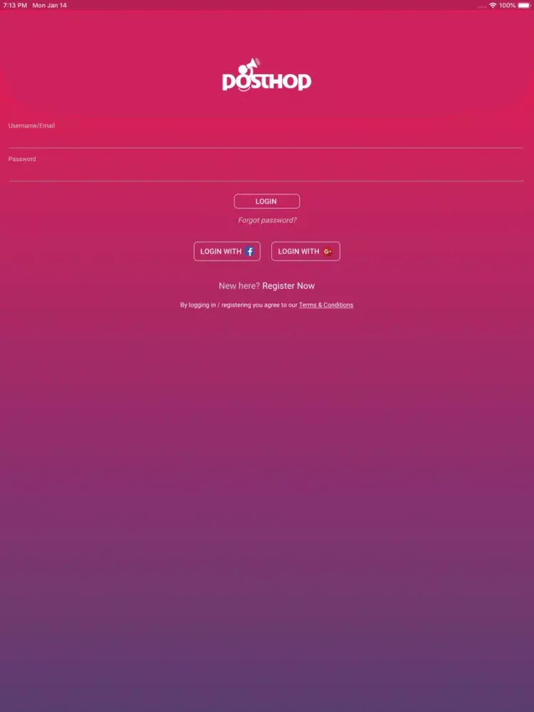 Capturas de pantalla de Posthop iPad 