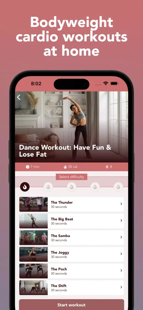Cozy Cardio - Workout at Home Screenshots