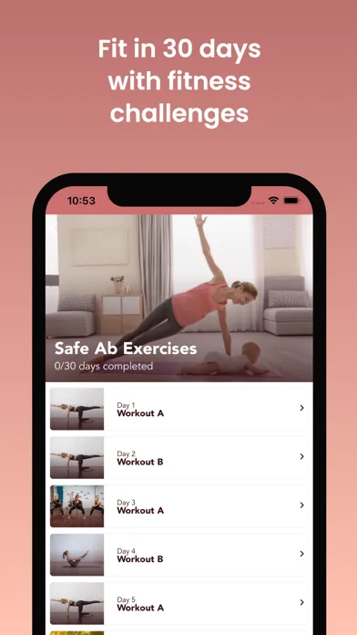 Fit Mom - Postnatal Workouts应用截图