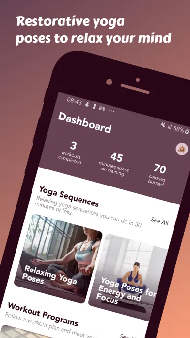 Capturas de tela do Yoga Poses For Relaxation