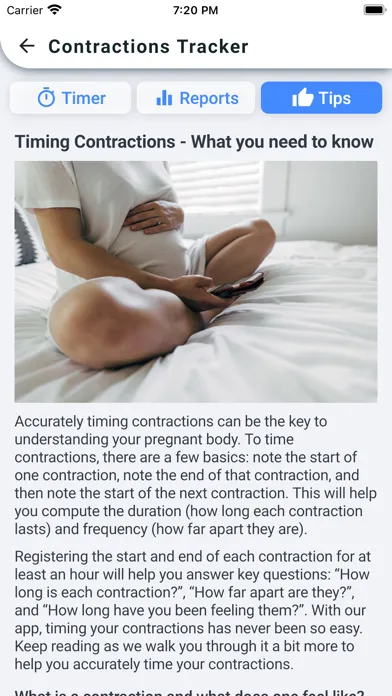 Скриншоты Contractions Tracker!