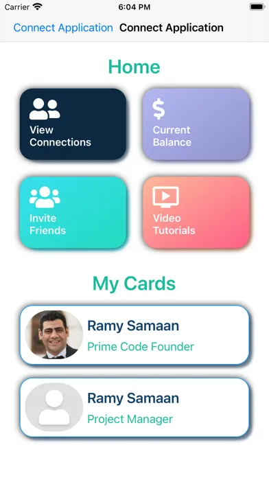 Zrzuty ekranu Connect -Digital Business Card