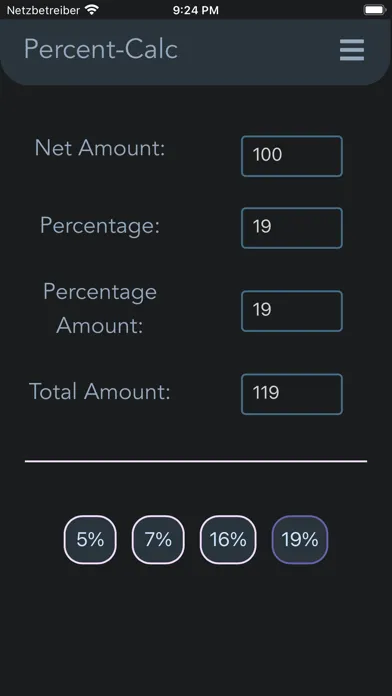 Tangkapan layar Pro Percent Calculator