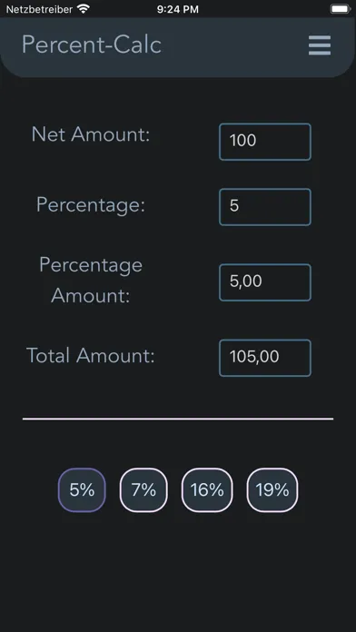 Tangkapan layar Pro Percent Calculator