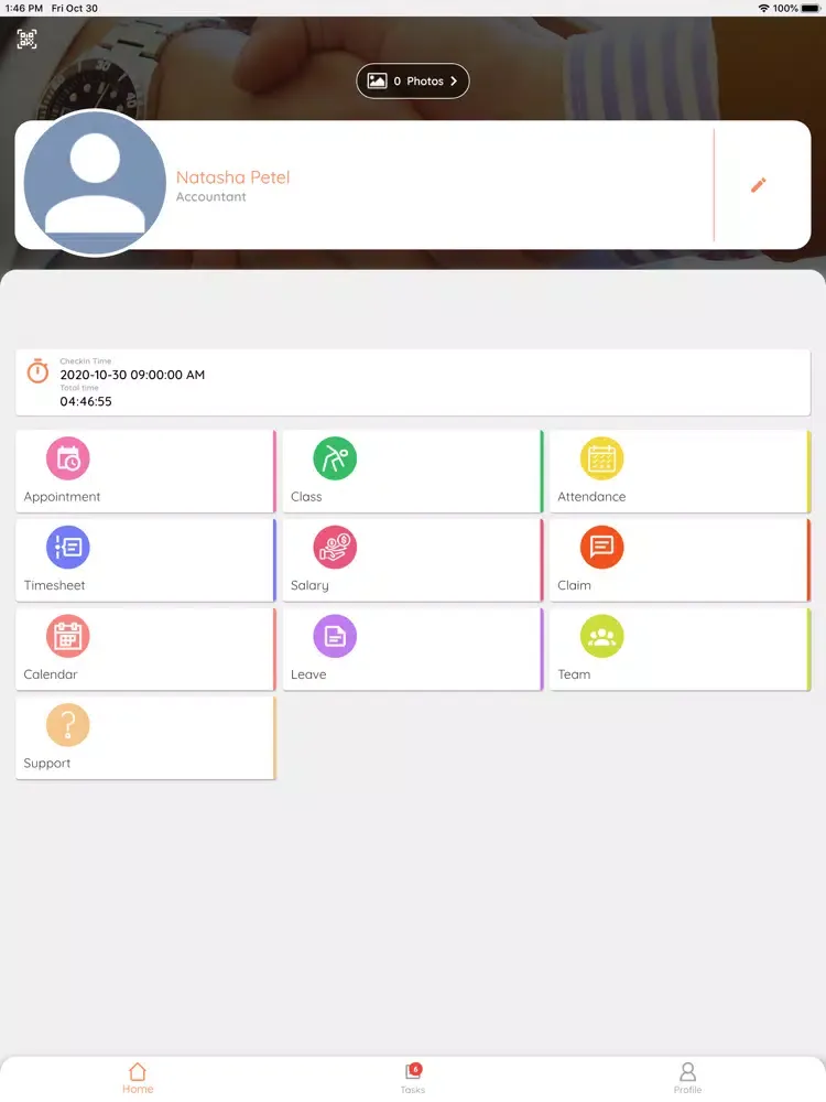 Capturas de tela do Membroz EasyHRMS iPad 