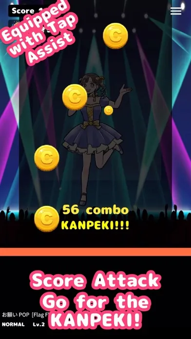Rhythm Game Nagesen Idol スクリーンショット