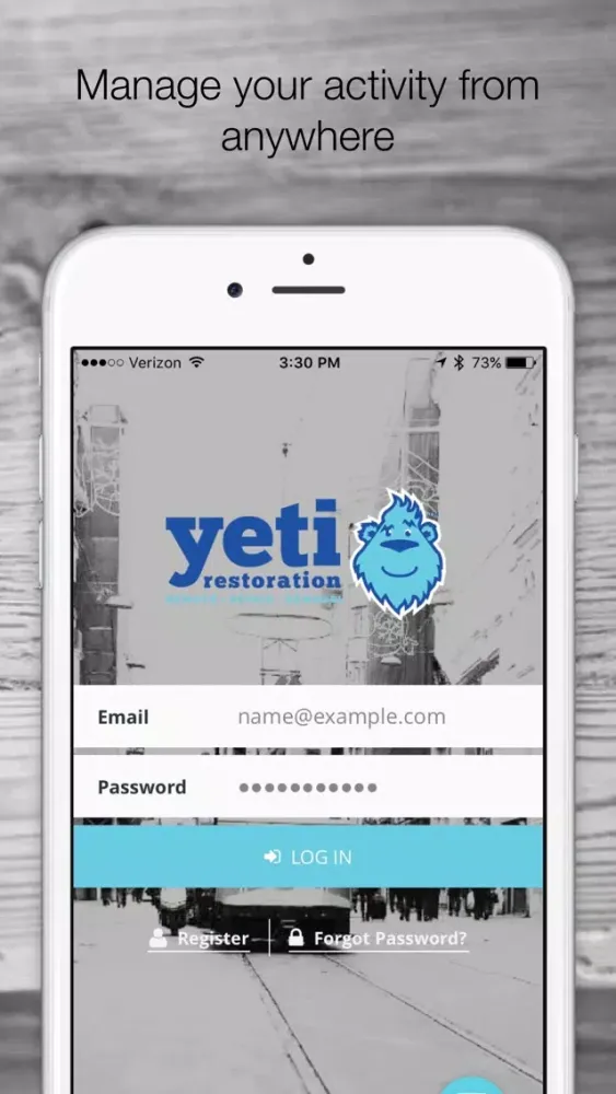 Capturas de pantalla de The Yeti Restoration App