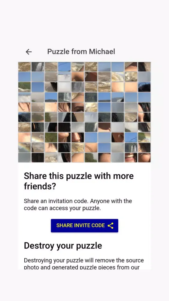 Tangkapan skrin PuzzleGram - Photo Puzzle App