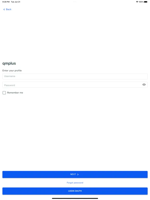 Tangkapan skrin Qm NexGen iPad 