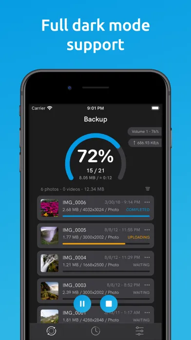 QPhoto Backup Screenshots