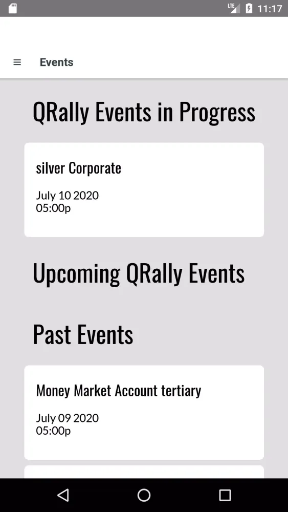QRally Screenshots