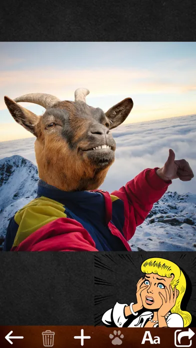 ภาพหน้าจอของ Animal Face Photo Booth
