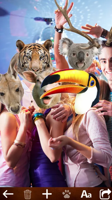 ภาพหน้าจอของ Animal Face Photo Booth