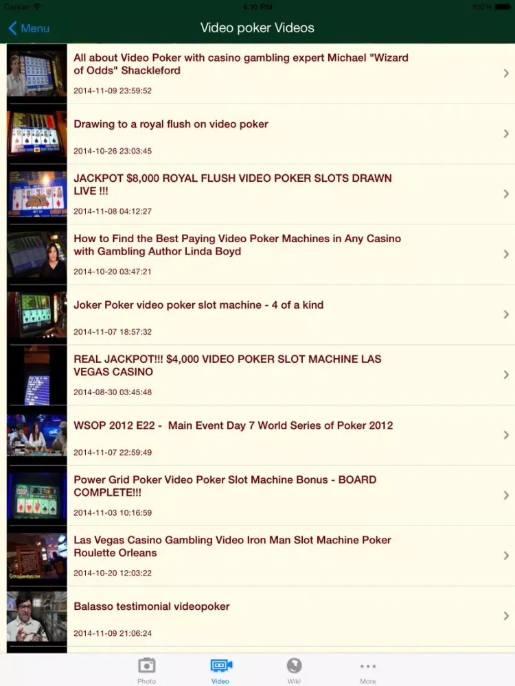 Exciting Casino Games iPad  Screenshots