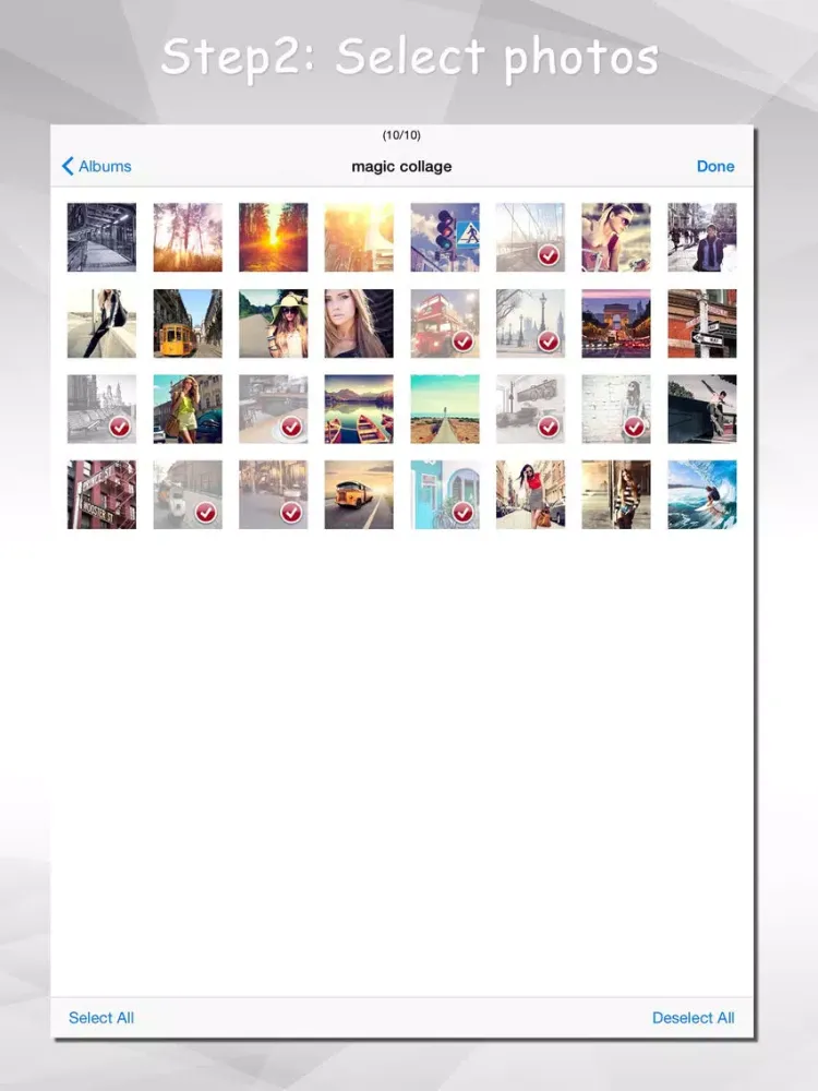 ภาพหน้าจอของ Magic Photo Collage - Automatic Pic Generator iPad 