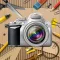 Retro Collage Frame Editor