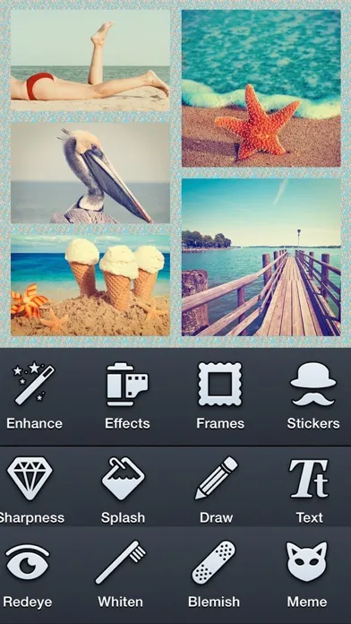 Retro Collage Frame Editor 스크린샷