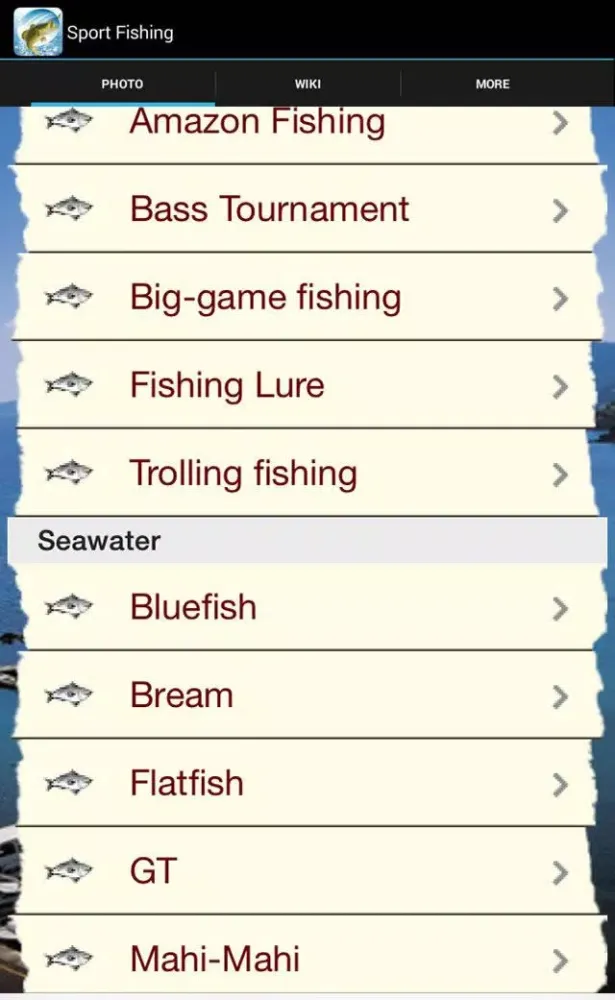 Tangkapan layar Sport Fishing